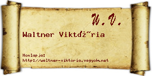 Waltner Viktória névjegykártya